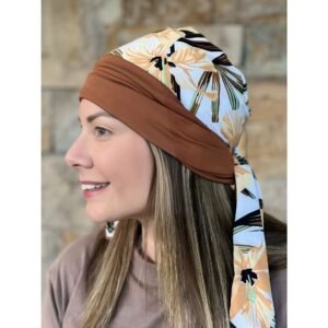 TURBANTE REVERSIBLE CAFÉ