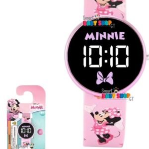 RELOJ MINNIE CON LUZ LED